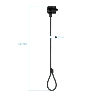 Cable de seguridad de portátil TooQ con llave 1.5m