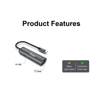 Adaptador USB tipo C Equip 1xUSB-C Pd 100w 1x1GB Rj45 Wakeonlan