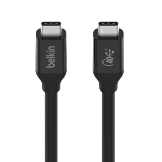 Cable Belkin USB4 USB tipo C macho a USB-C macho PD 100W 40Gbps 0.80m