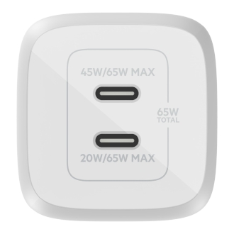 Cargador doméstico Belkin 2xUSB Tipo C Gan Boost Charge Pro 65W (45W + 20W)