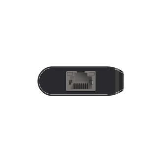 Adaptador USB tipo C Belkin 1xUSB-C Pd 3.0 1xlector Sd 2xUSB-A 3.0 1x1GB Rj45 Pd 100w gris