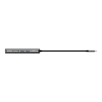 Adaptador USB tipo C Belkin 1xUSB-C Pd 3.0 1xlector Sd 2xUSB-A 3.0 1x1GB Rj45 Pd 100w gris