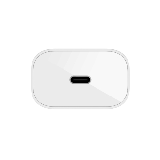 CARGADOR DOMESTICO BELKIN WCA004VF1MWH-B6 BOOST CHARGE UBS TIPO C 25W + CABLE USB-C 1MT BLANCO