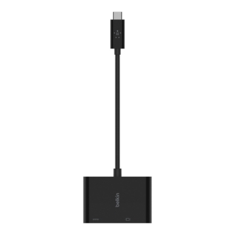 Adaptador Belkin USB tipo C a VGA + carga negro