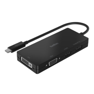 Adaptador Belkin USB tipo C a 1xHDMI 1xVGA 1xDisplayPort 1xDVI 4K 2K a 60Hz