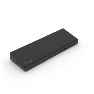 Adaptador USB tipo C Belkin Displaylink 3xHDMI 4k 2xDP 4k 5xUSB-A 1xUSB-C Pd 85w 1x1GB Rj45 1xJack 3.5mm