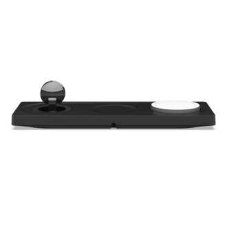 Base de carga inalámbrica Belkin MagSafe 3 en 1 para Apple iPhone, AirPods, y Apple Watch negro