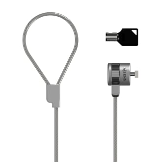 CABLE DE SEGURIDAD CON CERRADURA DE LLAVE PARA ORDENADOR, MONITOR, PORTATIL 1.5MT