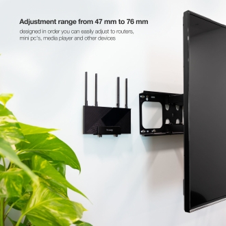 Soporte universal de pared Tooq para router o mini pc reproductor multimedia