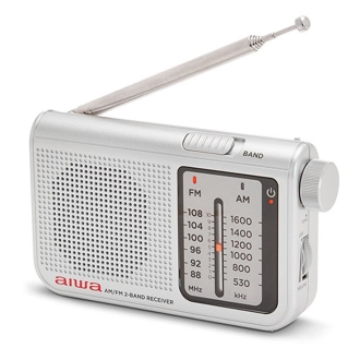 Radio portátil Aiwa rs-55 plata