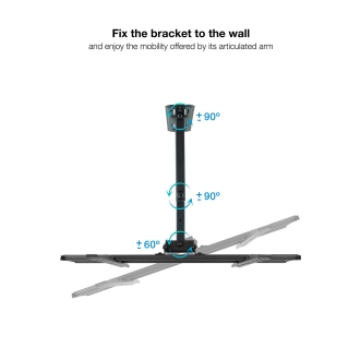 Soporte de pared TooQ LP7843TN-B 32" a 55" con doble brazo