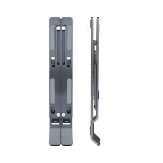 Soporte elevador Tooq aluminio plegable portátiles gris