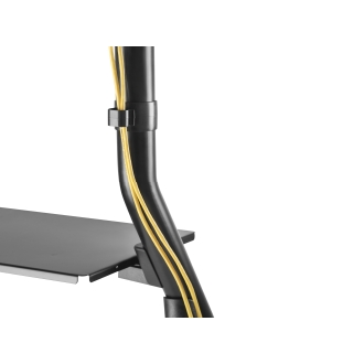 Soporte de suelo con ruedas Equip 650608 37" a 80" fijo negro