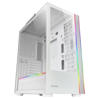 Caja E-ATX Mars Gaming MC-ULTRA doble línea ARGB blanco