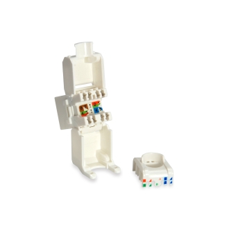 Pack 8 unidades conector hembra RJ45 Equip UTP Cat6 panel Keystone tool free