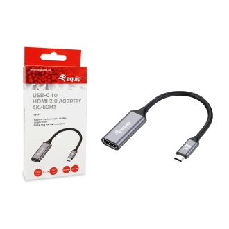 Adaptador Equip USB Tipo C macho a HDMI hembra 2.0 4K 15cm