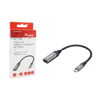Adaptador Equip USB Tipo C macho a HDMI hembra 2.1 8K 15cm