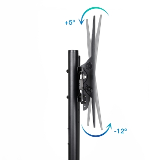 Soporte de suelo con ruedas TooQ FS1170M-B 37" a 70" negro