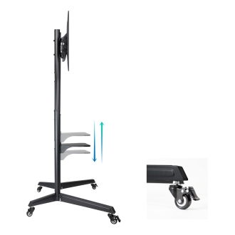 Soporte de suelo con ruedas TooQ FS1170M-B 37" a 70" negro