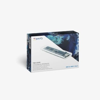 Caja externa TooQ TQE-2200 para M.2 NGFF/NVMe USB 3.1 Gen2 USB-A transparente RGB
