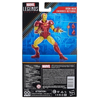 Figura hasbro marvel legends iron man (heroes return)