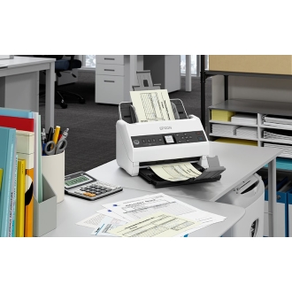 Escáner documental Epson WorkForce DS-730N A4 40ppm USB red
