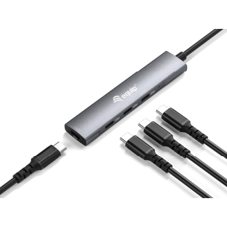 Hub USB tipo C Equip Life USB3.2 Gen1 4 puertos USB tipo C