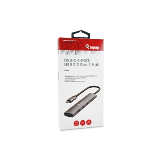Hub USB tipo C Equip Life USB3.2 Gen1 4 puertos USB tipo C