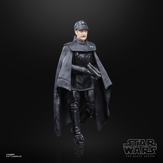 Figura hasbro star wars: andor -  oficial imperial (dark times) the black series