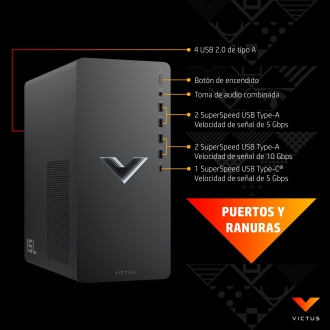 HP Victus 15L TG02-0167NS I5-12400F 16GB 512GB + HDD 1TB RTX 3050 FreeDOS