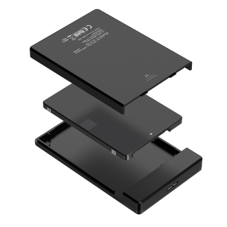 Caja externa Ewent 2.5" USB 3.2 sin tornillos negro