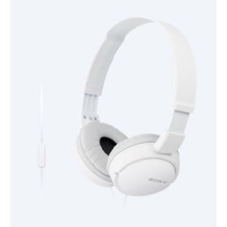 Auriculares Sony MDR-ZX110AP compactos jack 3.5mm blanco