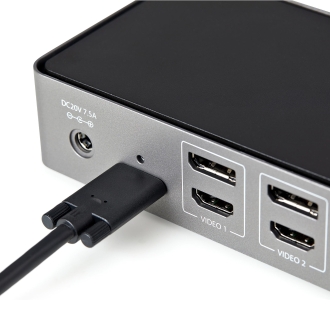 Adaptador StarTech para Tres Monitores DisplayPort y HDMI 4K de 60H