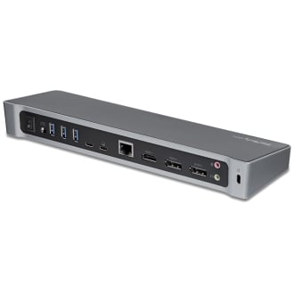 Adaptador StarTech Replicador USB Tipo C para 3 Monitores 4K 2x DP y HDMI - PD 100W