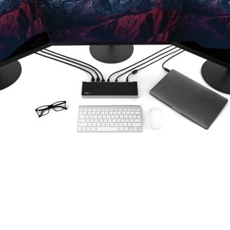 Adaptador StarTech Replicador USB Tipo C para 3 Monitores 4K 2x DP y HDMI - PD 100W