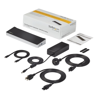 Adaptador StarTech Replicador USB Tipo C para 3 Monitores 4K 2x DP y HDMI - PD 100W