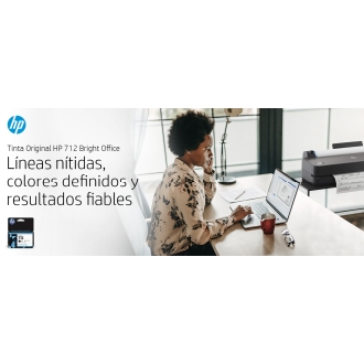 Pack 3 cartuchos originales HP 712 amarillo