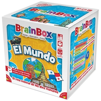 BrainBox El Mundo - Juego de Cartas Educativo de Memoria para Niños a Partir de 8 Años
