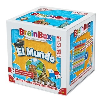 BrainBox El Mundo - Juego de Cartas Educativo de Memoria para Niños a Partir de 8 Años
