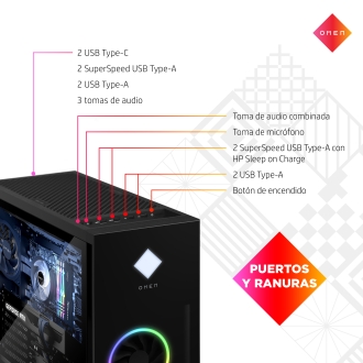 HP Gaming Omen 40L GT21-0030NS R7-5800X 16GB 1TB RTX3060 FreeDOS