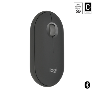 Ratón inalámbrico Logitech pebble mouse 2 m350s negro