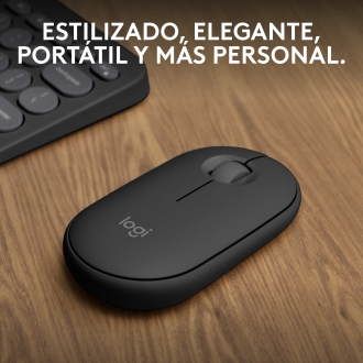 Ratón inalámbrico Logitech pebble mouse 2 m350s negro