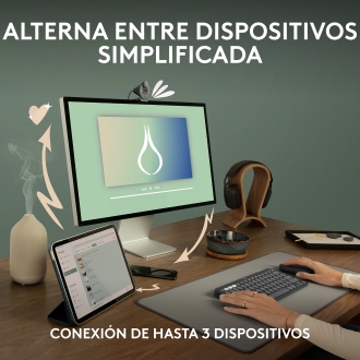 Ratón inalámbrico Logitech pebble mouse 2 m350s blanco