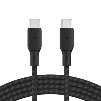 Cable Belkin USB tipo C macho/macho Boost Charge 2m 100W doble trenzado negro