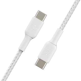 Cable trenzado Belkin Boost Charge USB tipo C macho/macho 1m blanco