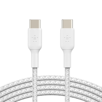 Cable trenzado Belkin Boost Charge USB tipo C macho/macho 1m blanco