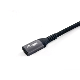 Cable extensor Equip USB tipo C 3.2 Gen 2 macho a USB tipo C hembra USB 10G 4K 1m