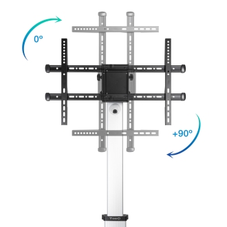 SOPORTE SUELO TOOQ RUEDAS TV HORIZ-VERT "HERA" 37" A 86"