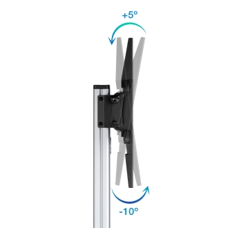 SOPORTE SUELO TOOQ RUEDAS TV HORIZ-VERT "HERA" 37" A 86"