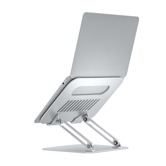 Soporte elevador portátil AISENS XL 10"-17" ajustable plata